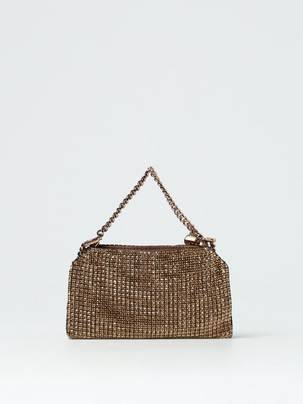Giglio Borsa Stella McCartney in maglia metallica con strass incastonati