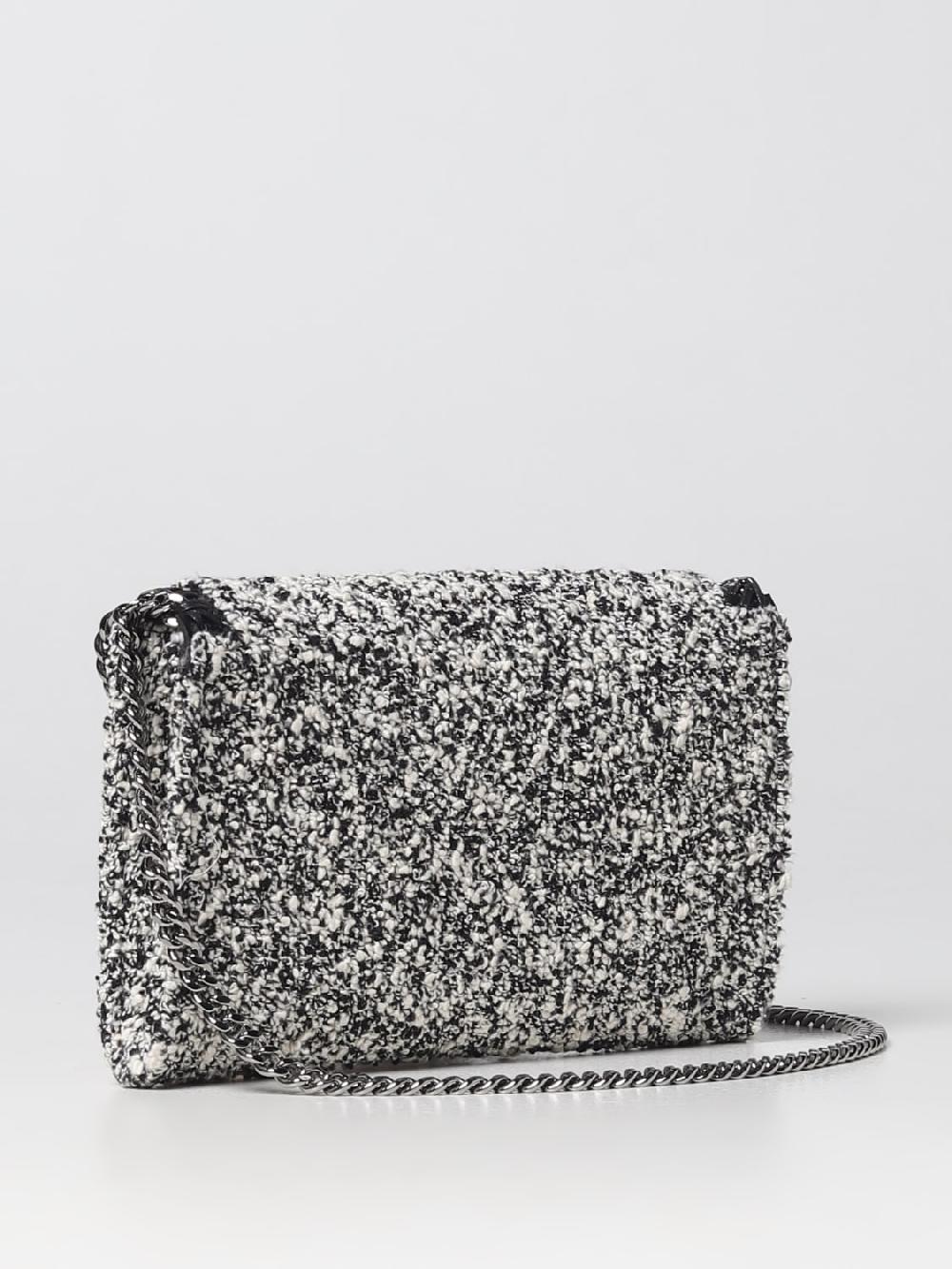 Giglio Borsa Stella McCartney In Tessuto Bouclé Con Maglia Chain