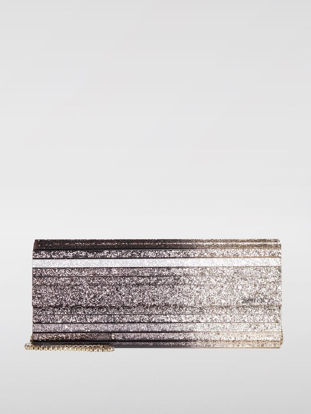 Giglio Borsa Sweetie Jimmy Choo in pvc con glitter dégradé