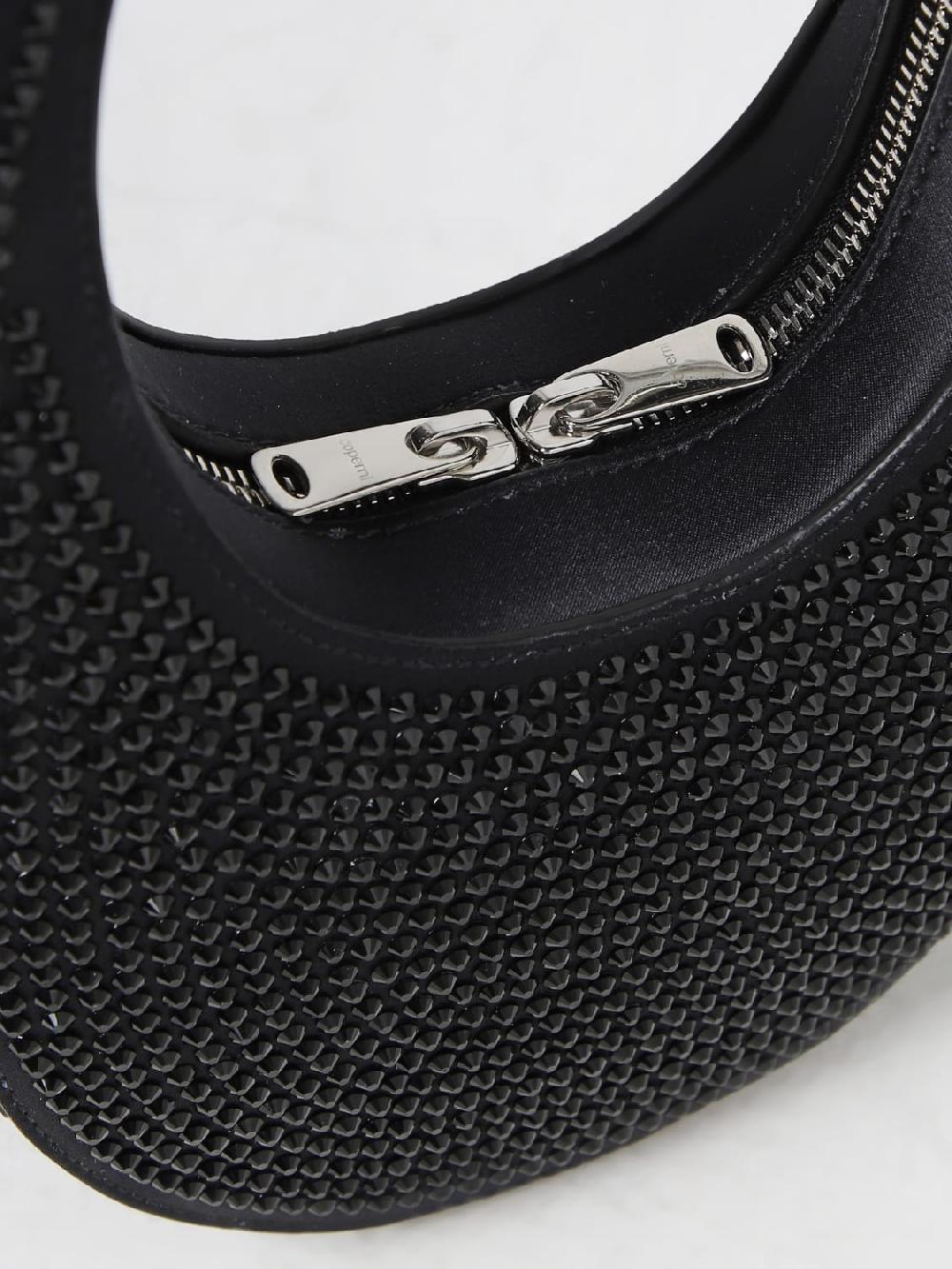 Giglio Borsa Swipe Coperni In Satin Con Cristalli Di Strass All Over