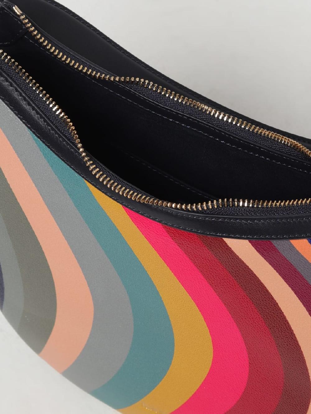 Giglio Borsa Swirl Paul Smith In Pelle A Grana Con Stampa Multicolor