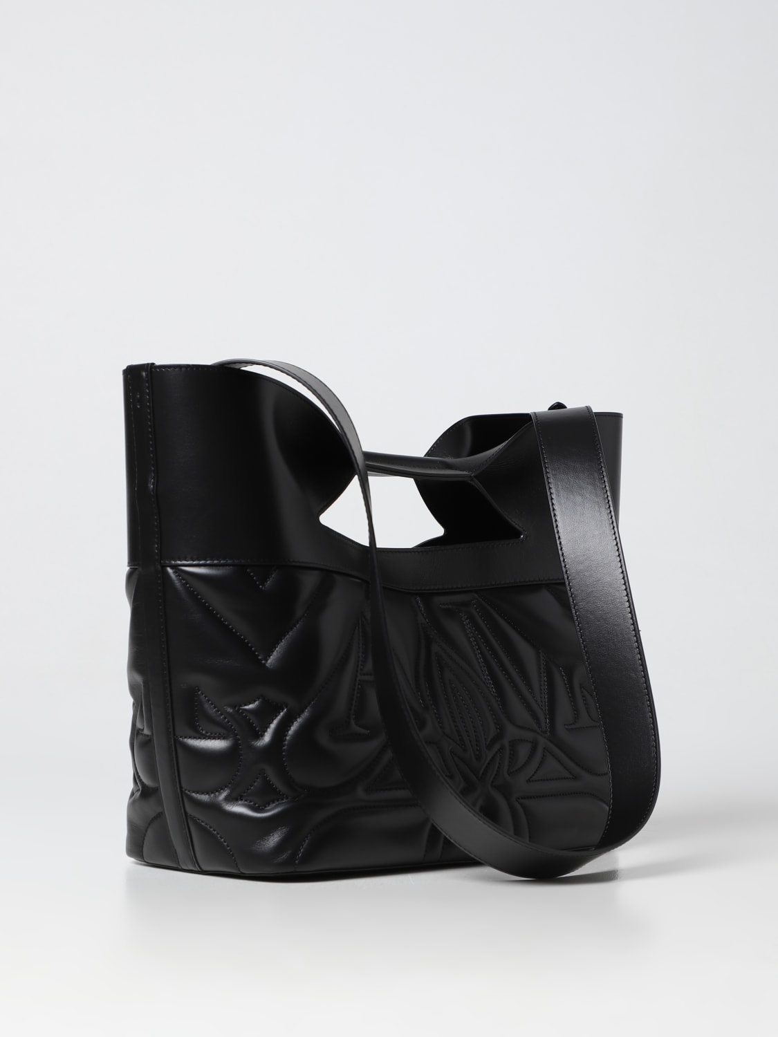 Giglio Borsa The Bow Alexander McQueen In Pelle Trapuntata