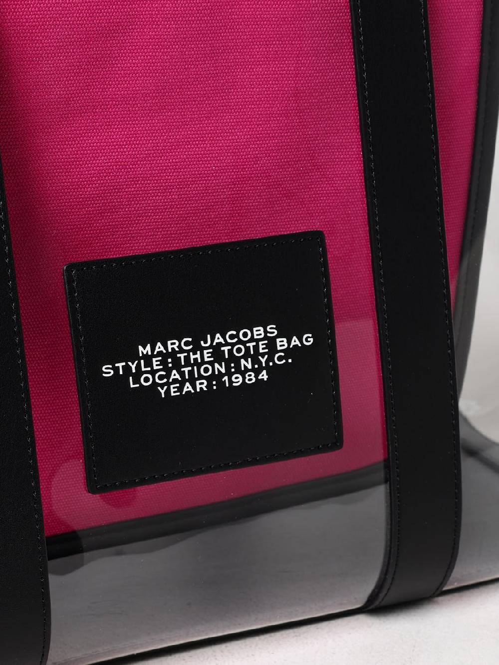 Giglio Borsa The Clear Tote Bag Marc Jacobs In Pvc E Pelle