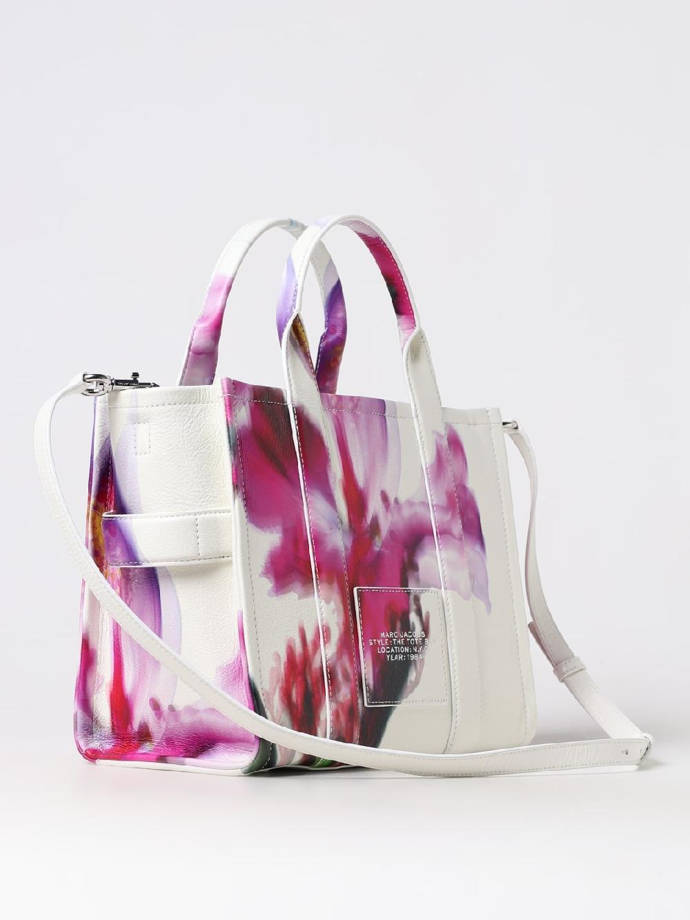 Giglio Borsa The Future Floral Tote Bag Marc Jacobs In Pelle A Grana