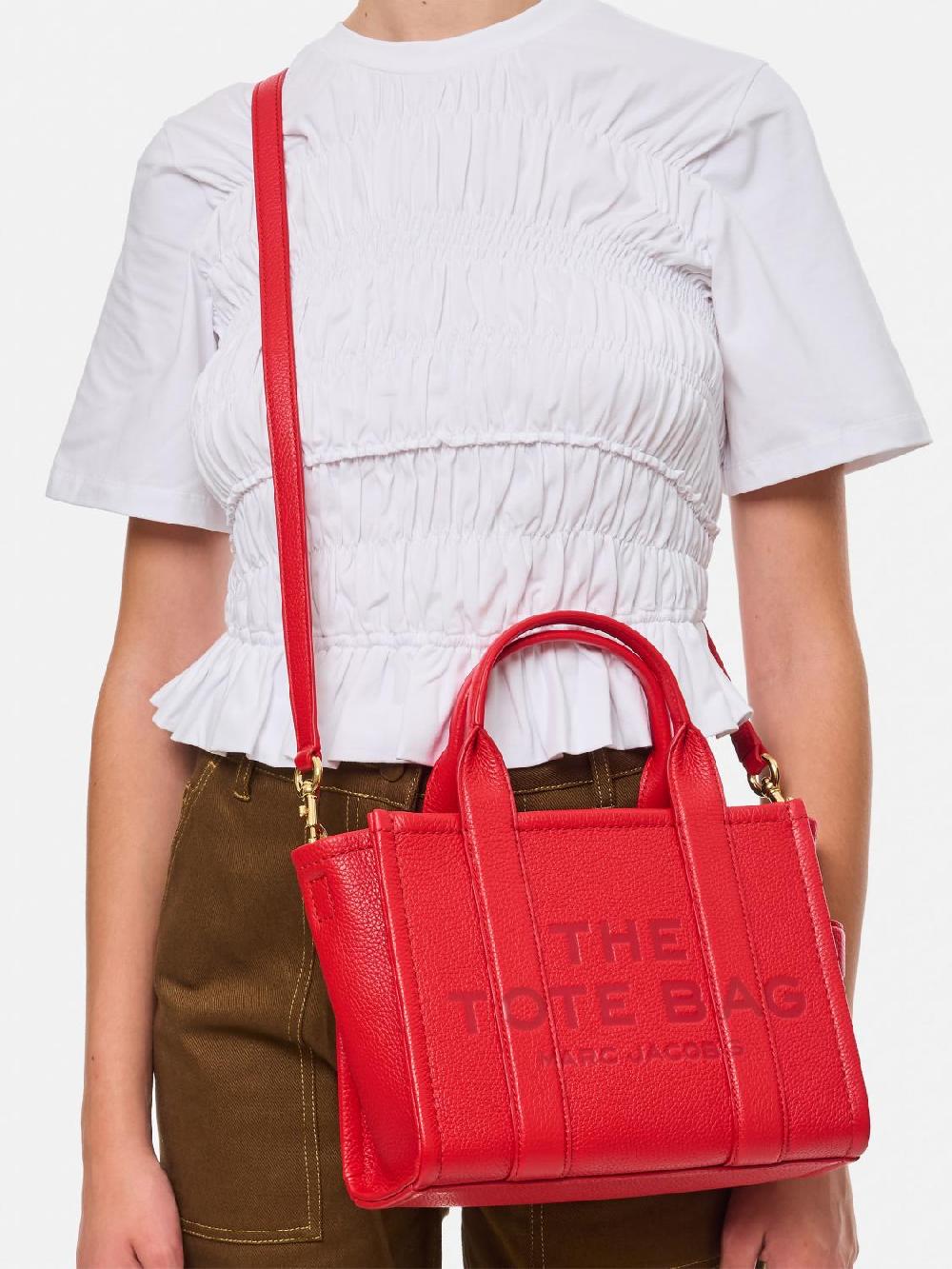 Giglio Borsa The Tote Bag Marc Jacobs In Pelle A Grana