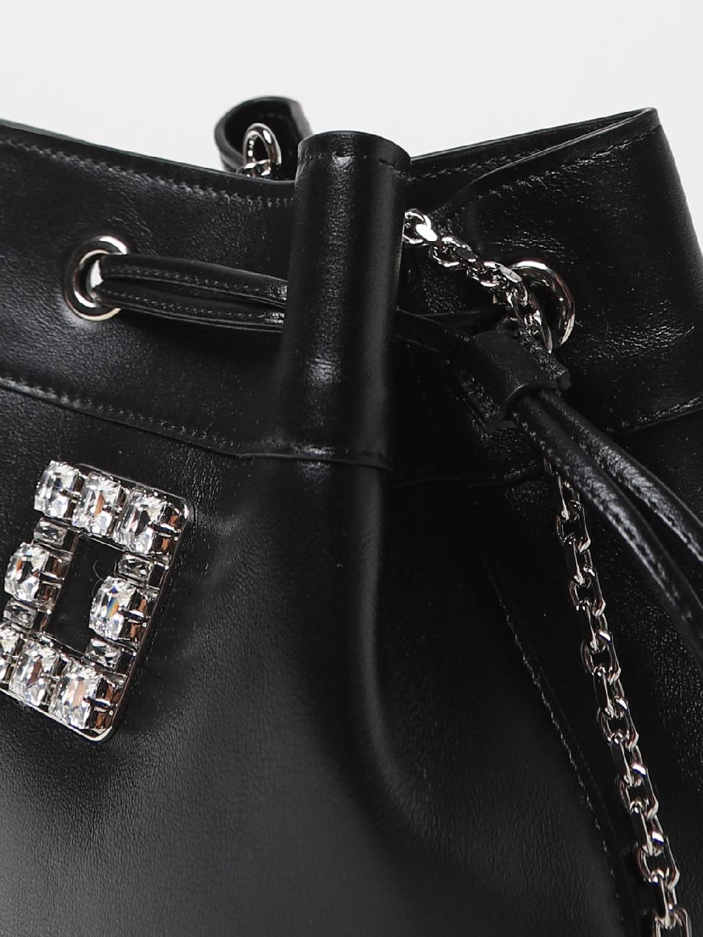 Giglio Borsa Très Vivier Roger Vivier In Pelle Con Fibbia Gioiello