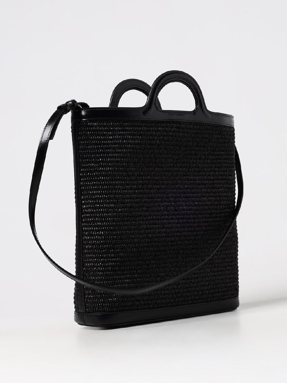Giglio Borsa Tropicalia Tote Marni In Pelle E Rafia