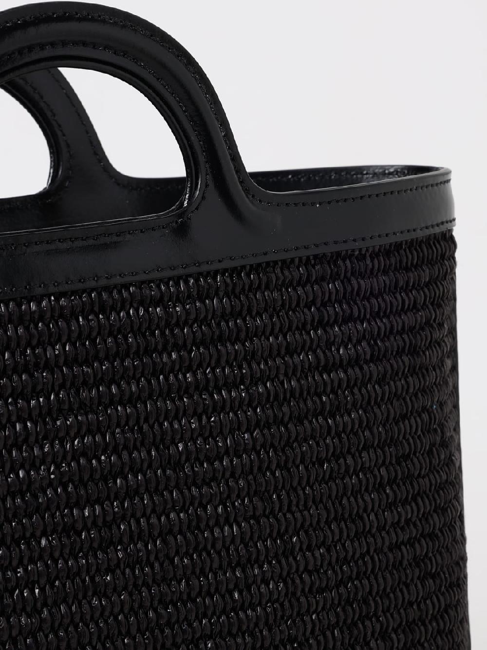 Giglio Borsa Tropicalia Tote Marni In Pelle E Rafia