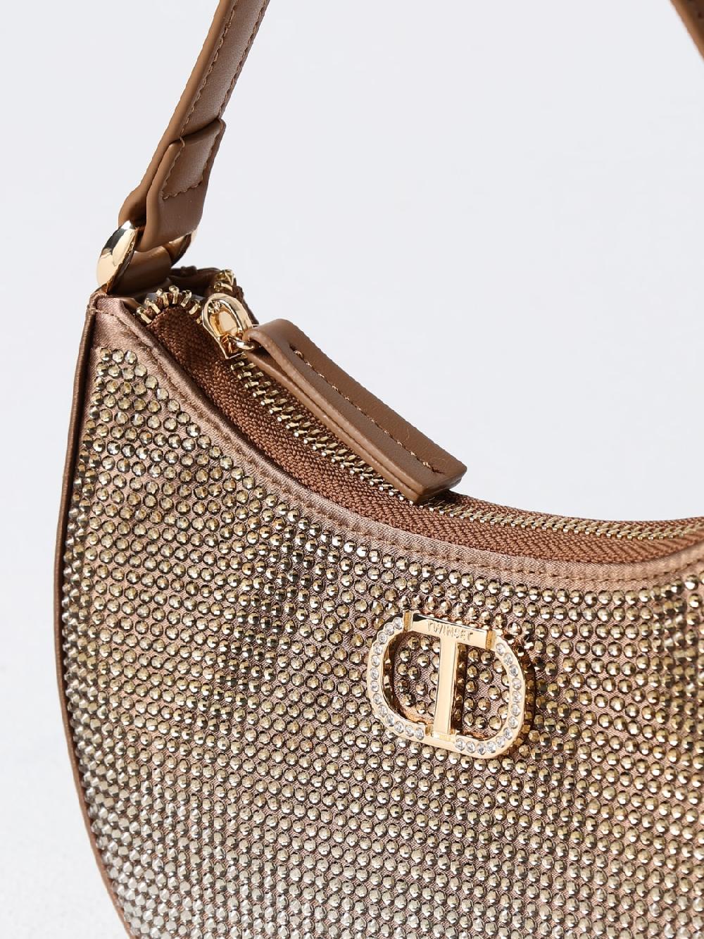 Giglio Borsa Twinset In Tessuto Con Strass All Over