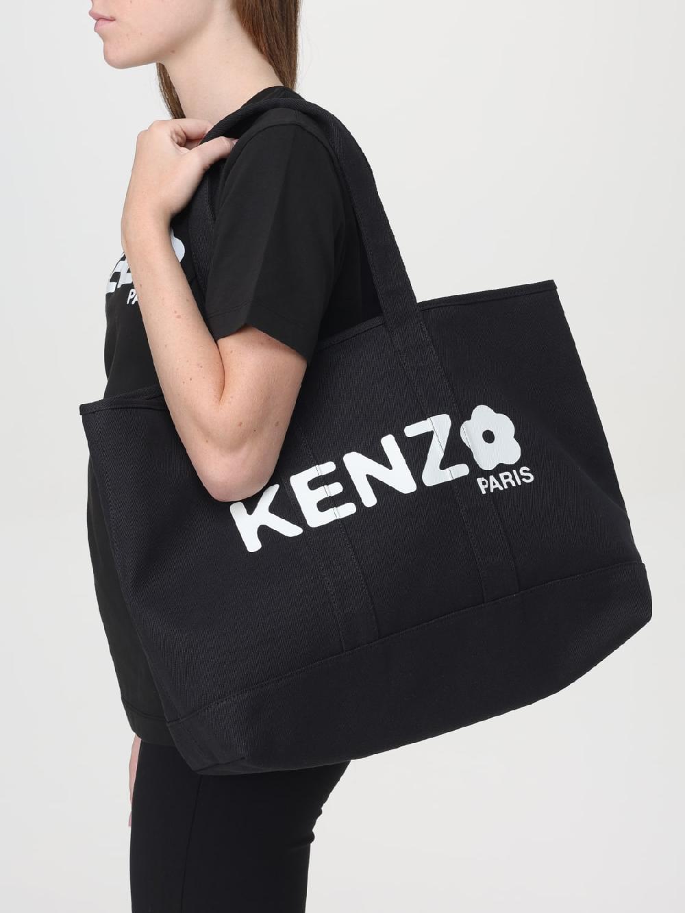 Giglio Borsa Utility Kenzo In Canvas Di Cotone Con Logo