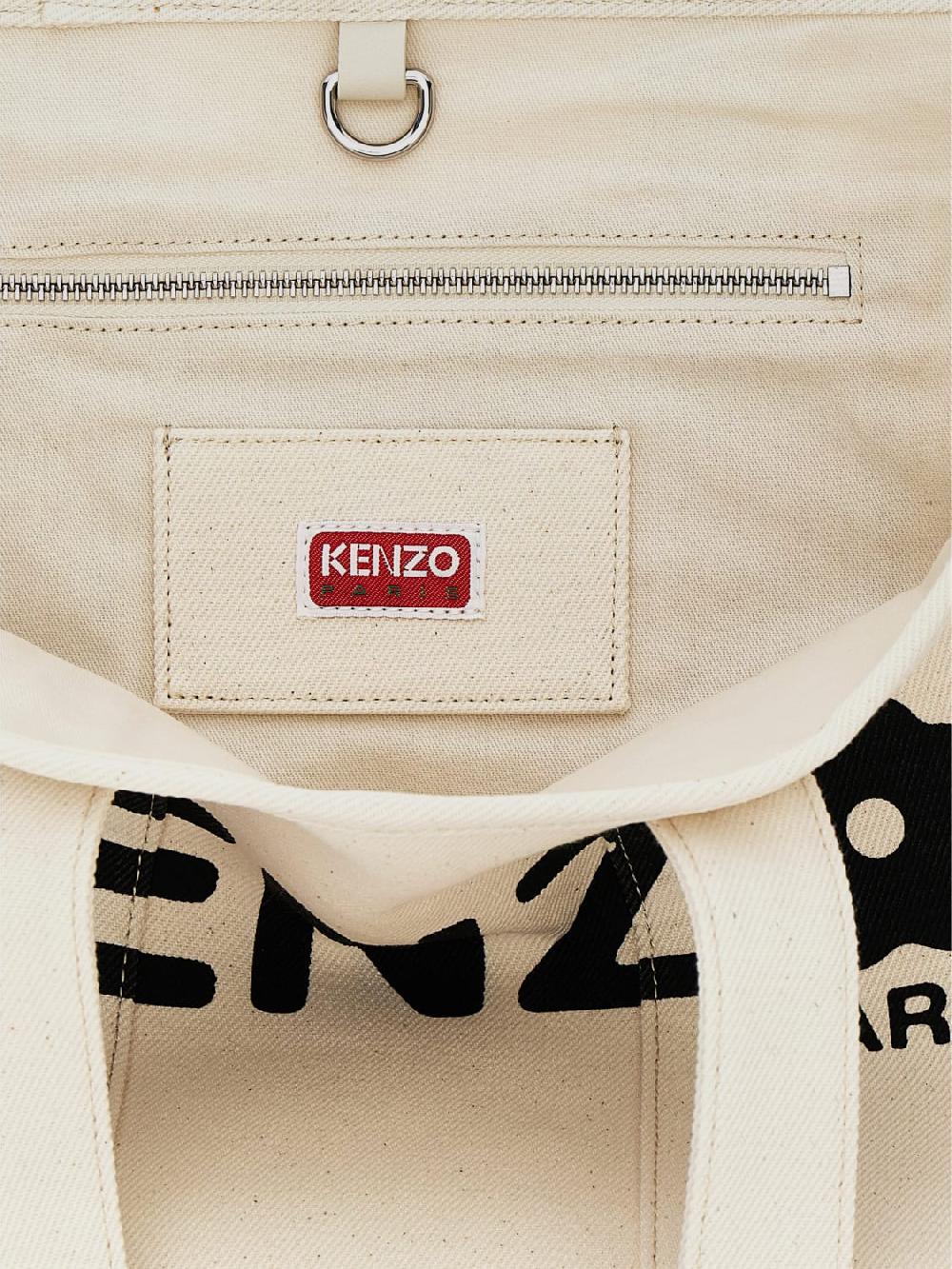 Giglio Borsa Utility Kenzo In Canvas Di Cotone Con Logo