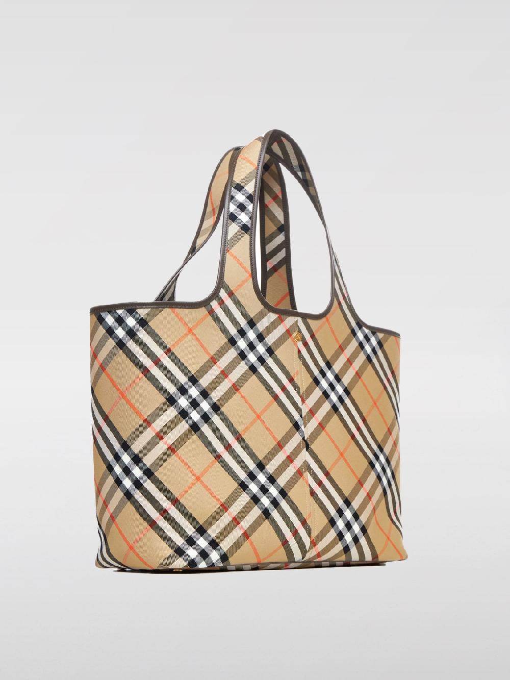 Giglio Borsa Vintage Check Burberry In Canvas Jacquard
