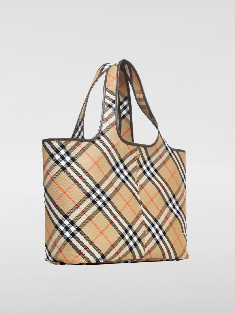 Giglio Borsa Vintage Check Burberry In Canvas Jacquard
