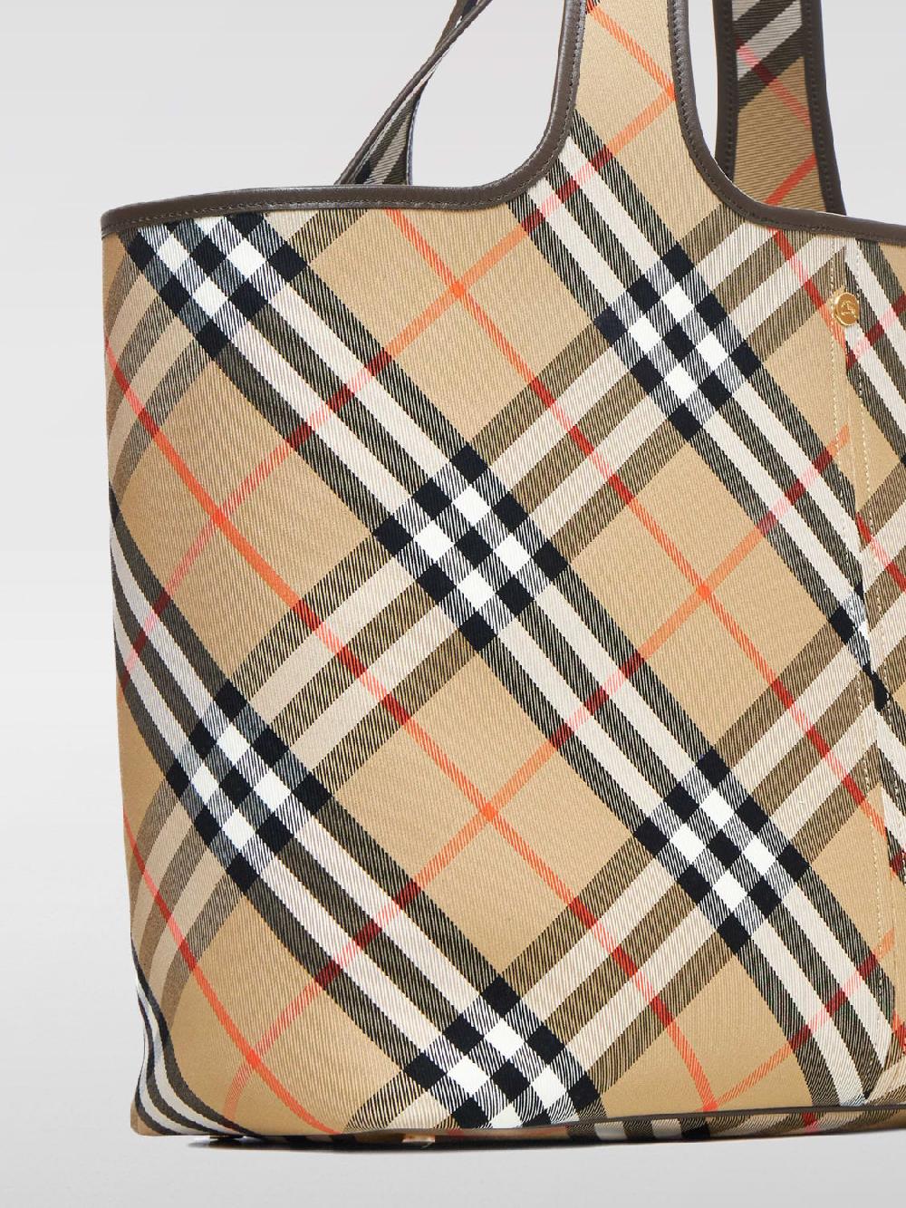Giglio Borsa Vintage Check Burberry In Canvas Jacquard
