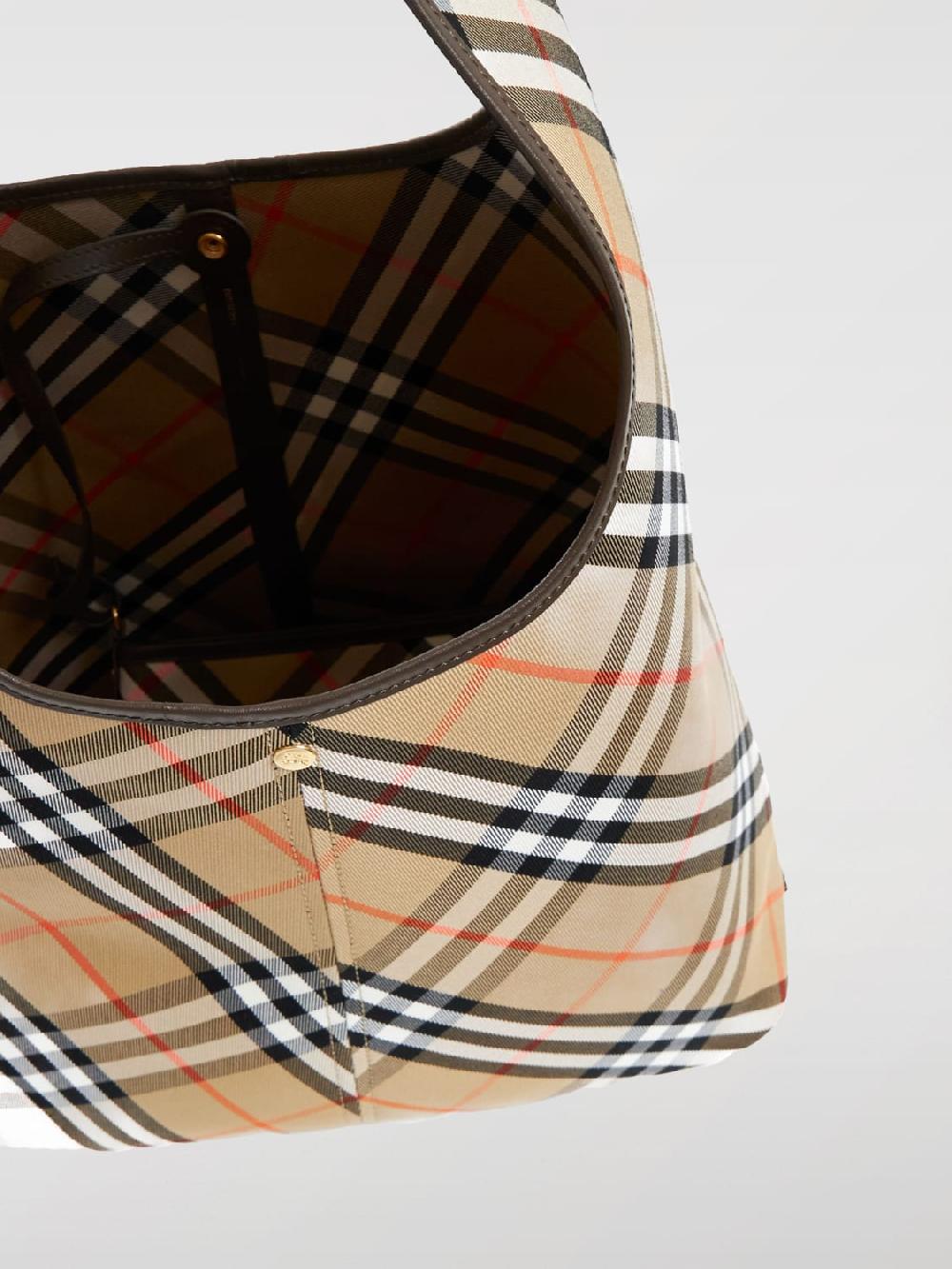 Giglio Borsa Vintage Check Burberry In Canvas Jacquard