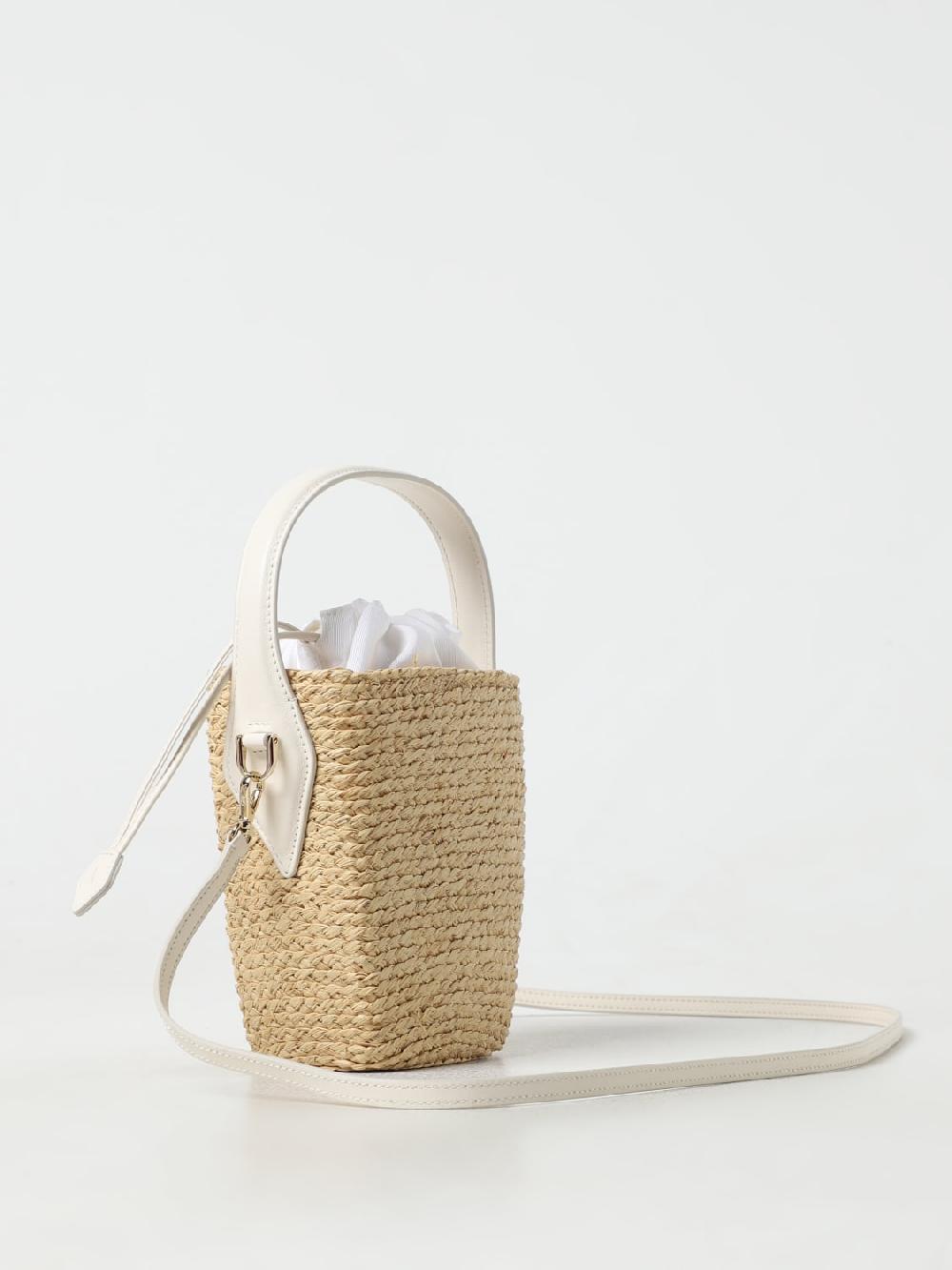 Giglio Borsa Viv' Skate Roger Vivier In Rafia Con Applicazione