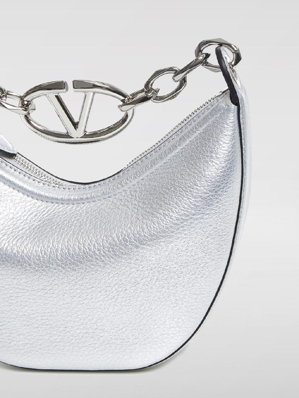 Giglio Borsa VLogo Moon Valentino Garavani In Pelle A Grana Laminata