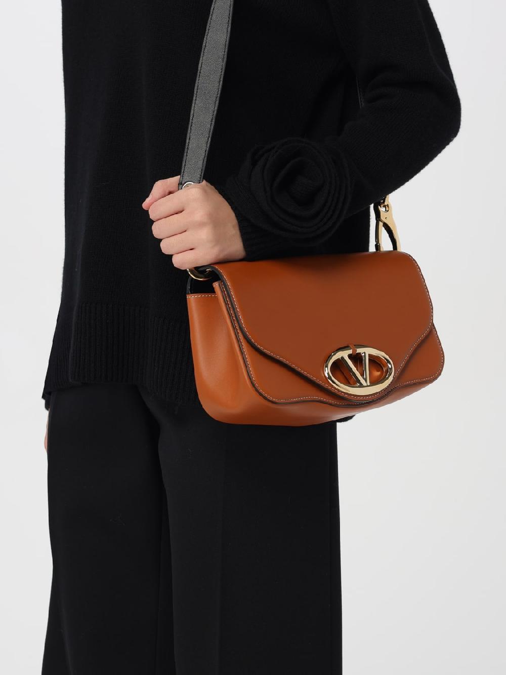 Giglio Borsa VLogo Signature Messenger Valentino Garavani In Nappa