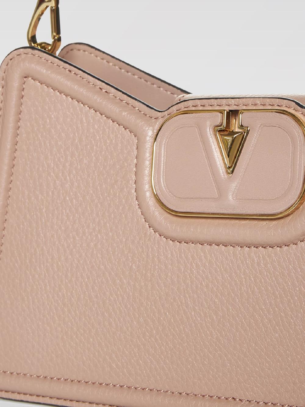 Giglio Borsa VLogo Valentino Garavani In Pelle Martellata