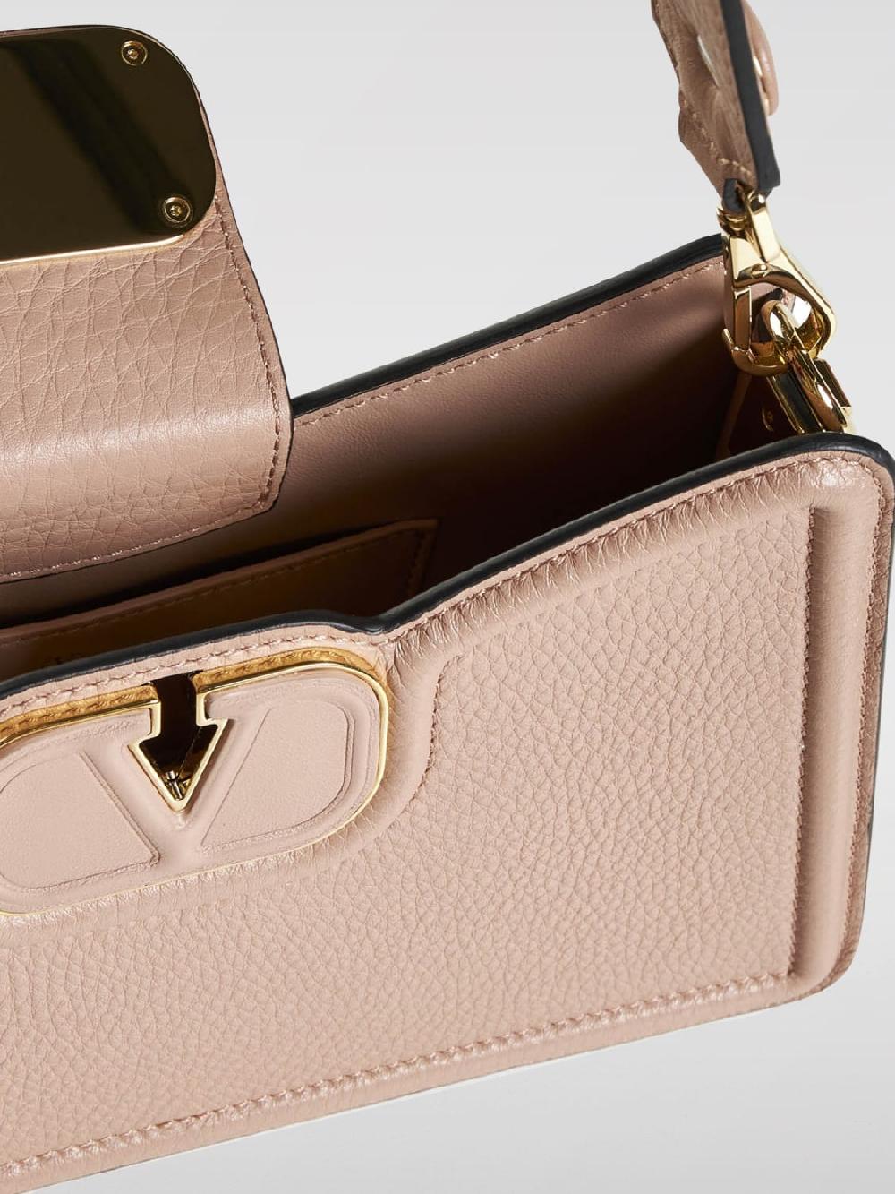 Giglio Borsa VLogo Valentino Garavani In Pelle Martellata