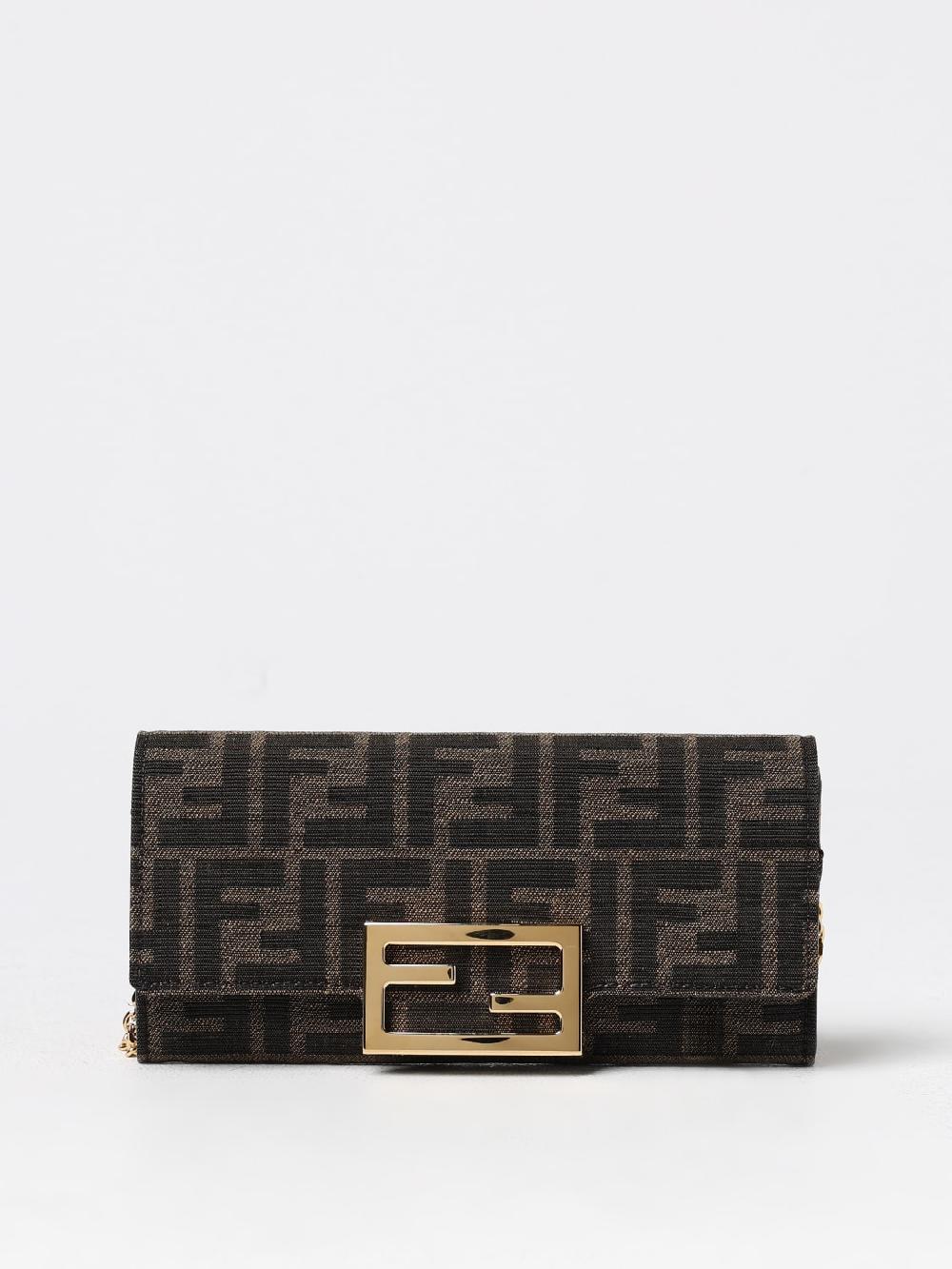 Giglio Borsa wallet Baguette Fendi in tessuto jacquard