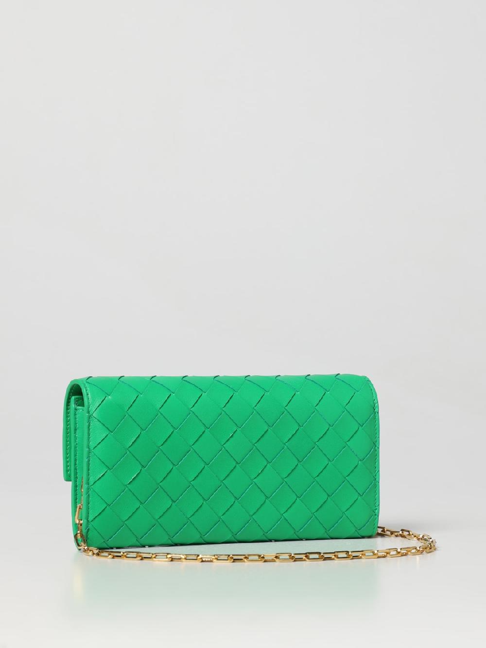 Giglio Borsa Wallet Bottega Veneta In Pelle Intrecciata
