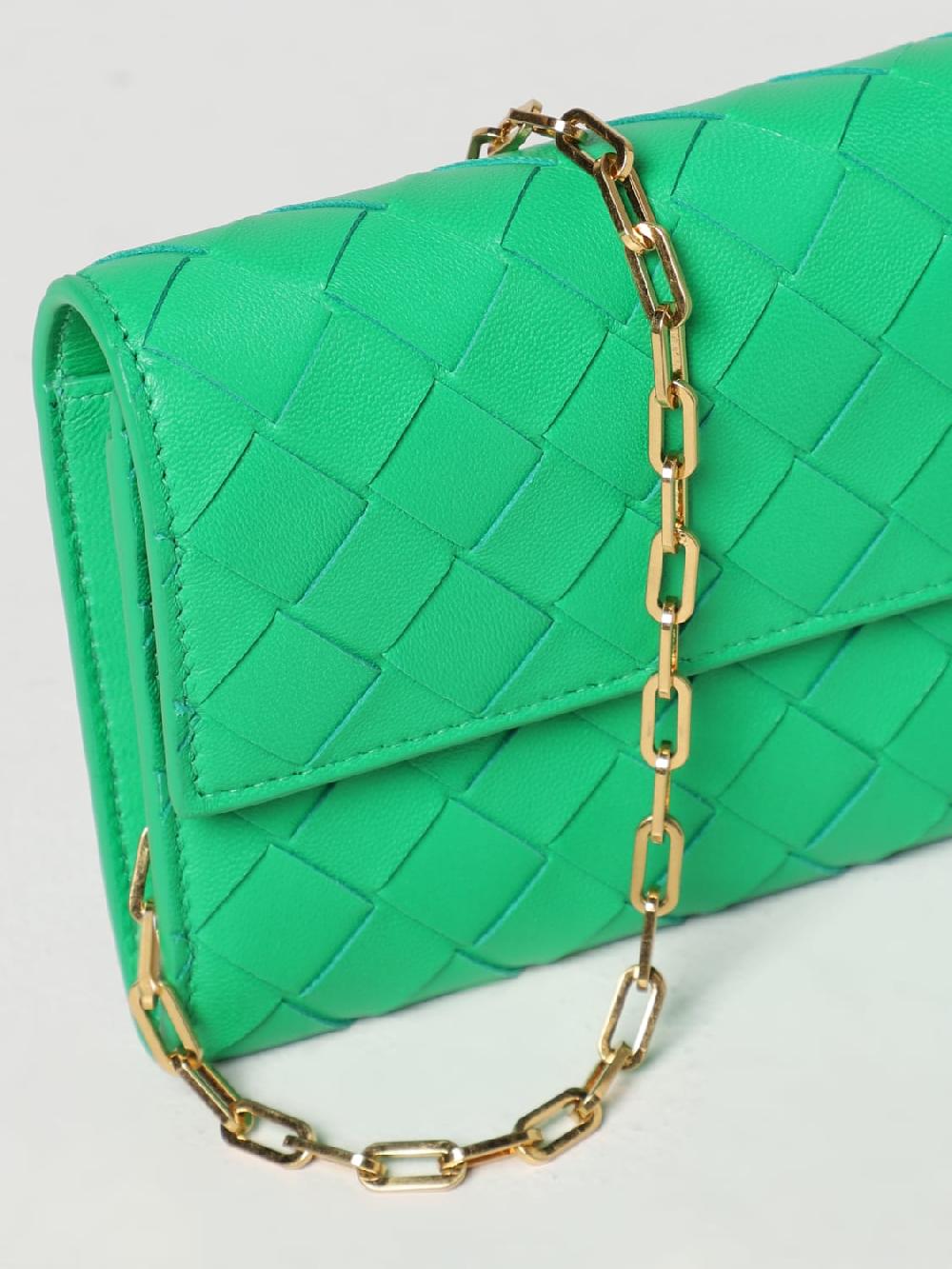 Giglio Borsa Wallet Bottega Veneta In Pelle Intrecciata