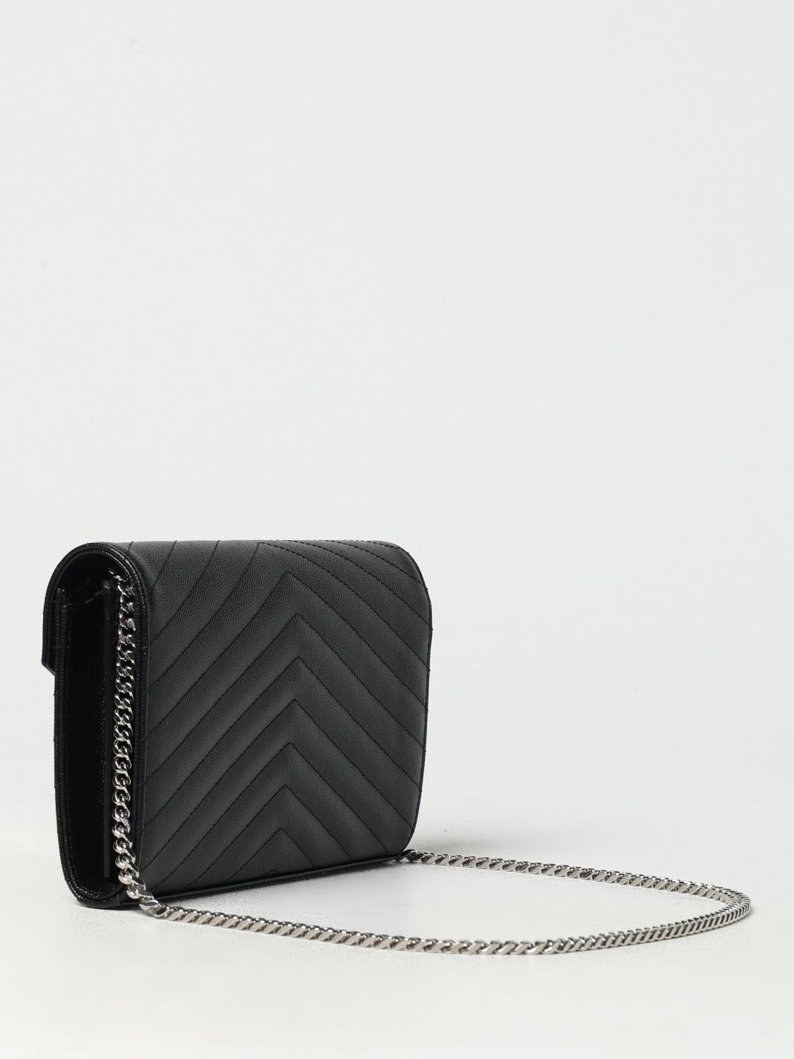 Giglio Borsa Wallet Cassandre Saint Laurent In Pelle Grain De Poudre