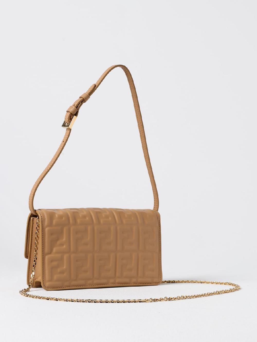 Giglio Borsa Wallet Fendi In Nappa Con Monogram FF All Over