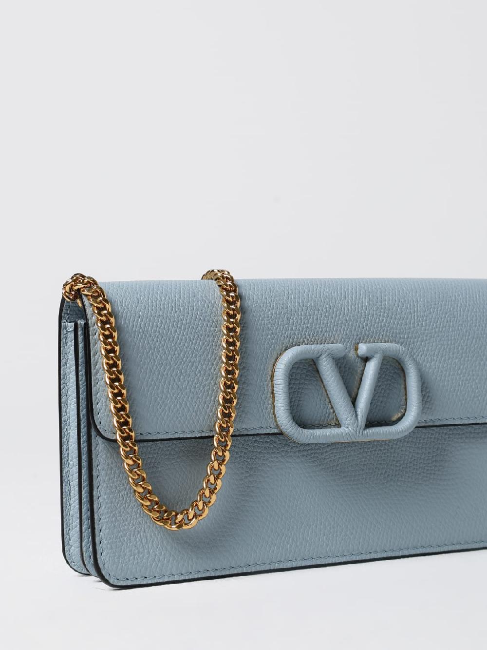 Giglio Borsa Wallet Locò Valentino Garavani In Pelle A Grana