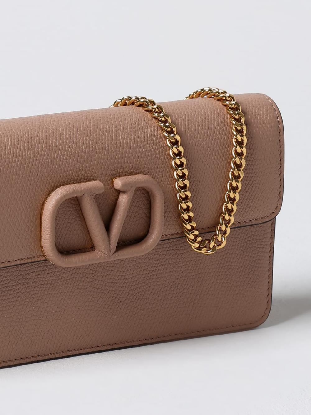 Giglio Borsa Wallet Locò Valentino Garavani In Pelle A Grana