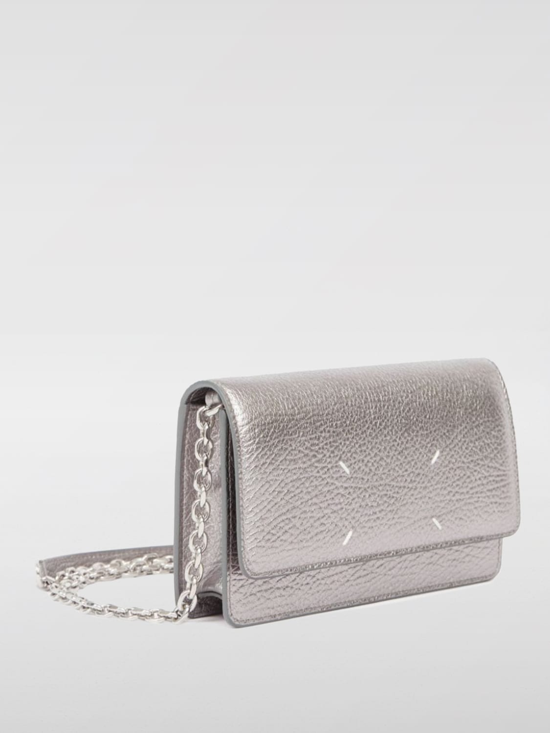 Giglio Borsa Wallet Maison Margiela In Pelle Martellata Laminata