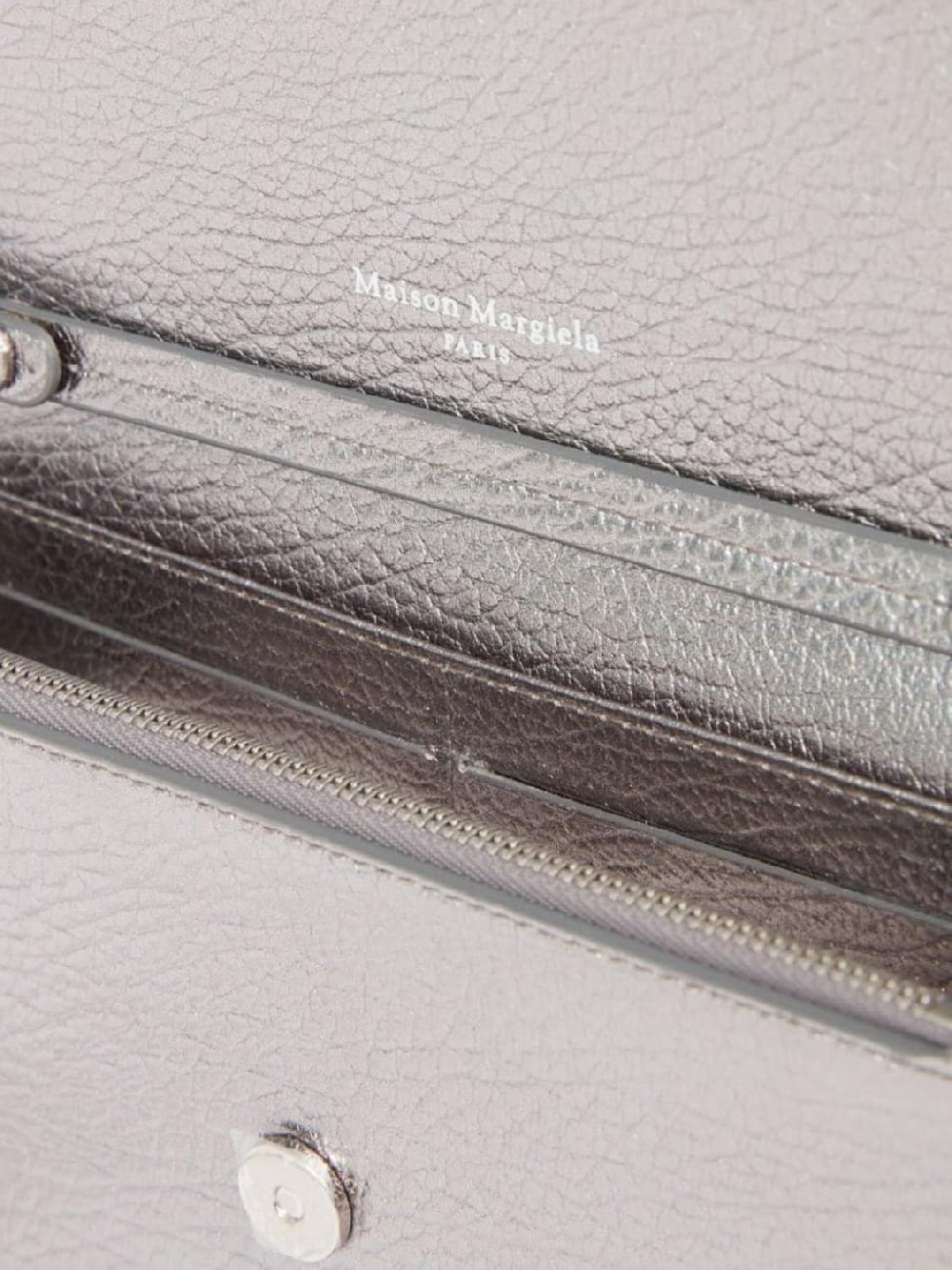Giglio Borsa Wallet Maison Margiela In Pelle Martellata Laminata