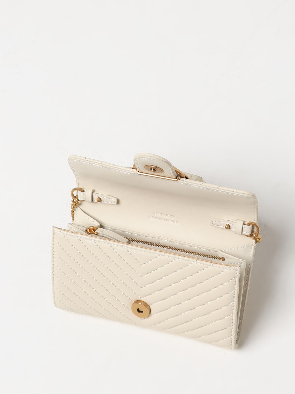 Giglio Borsa Wallet Pinko In Nappa Matelassè Chevron
