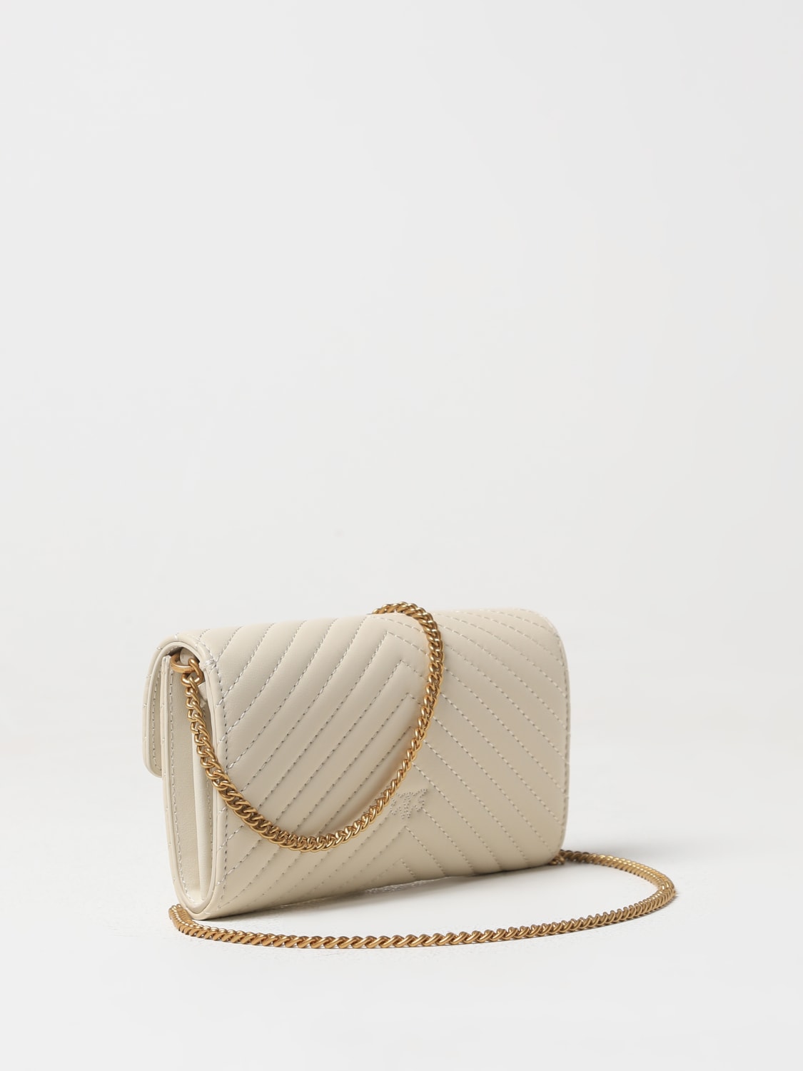 Giglio Borsa Wallet Pinko In Nappa Matelassè Chevron
