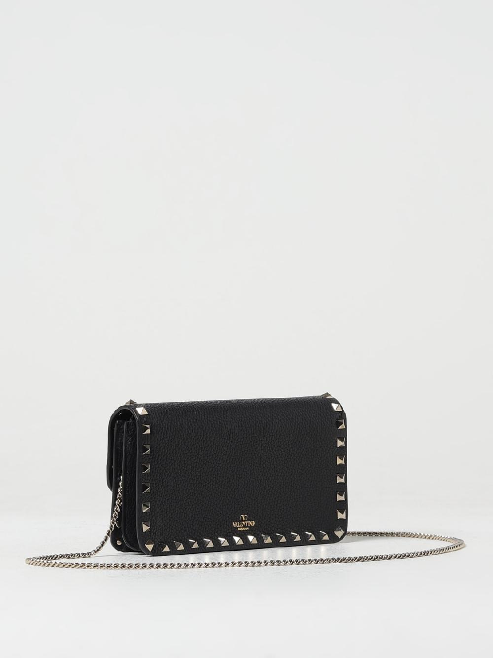 Giglio Borsa Wallet Rockstud Valentino Garavani In Pelle A Grana