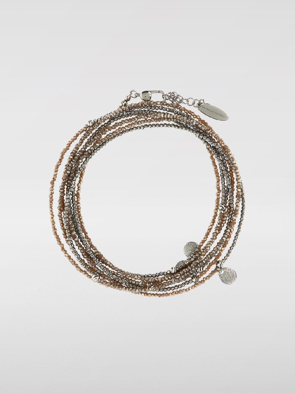 Giglio Bracciale Brunello Cucinelli in argento 925 e cristalli