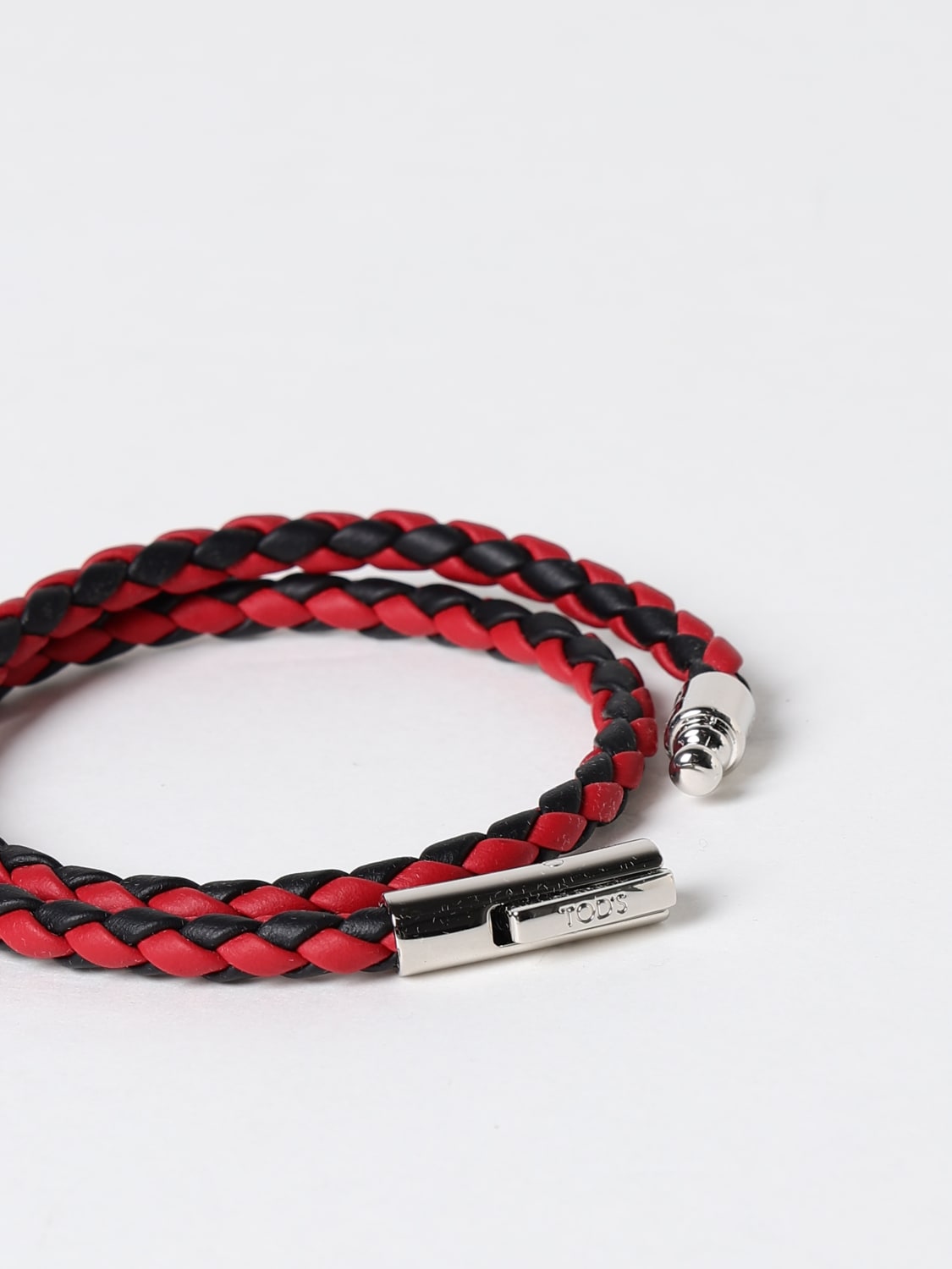 Giglio Bracciale In Pelle Di Vitello Intrecciata Tod's