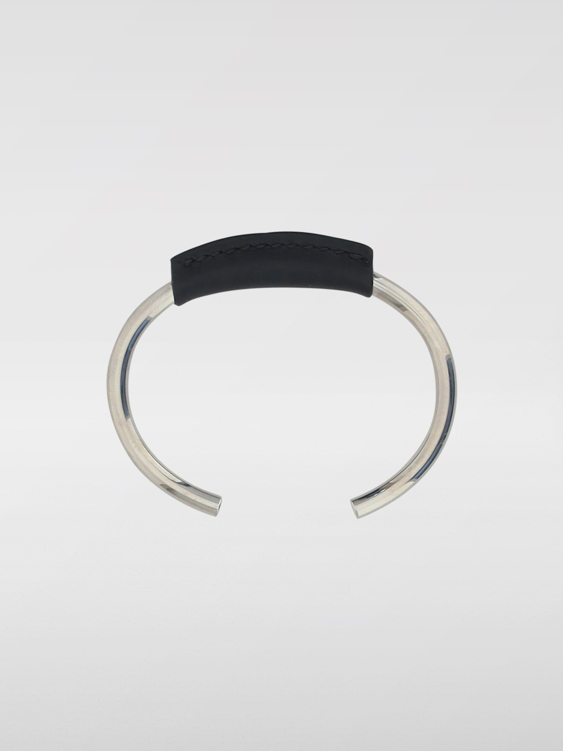 Giglio Bracciale Numeric MM6 Maison Margiela In Argento E Pelle