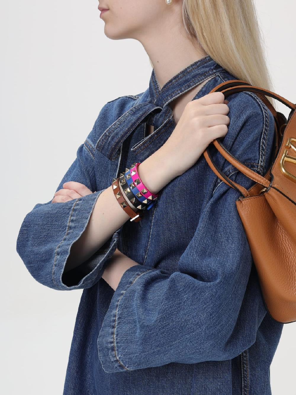 Giglio Bracciale Rockstud Valentino Garavani In Pelle