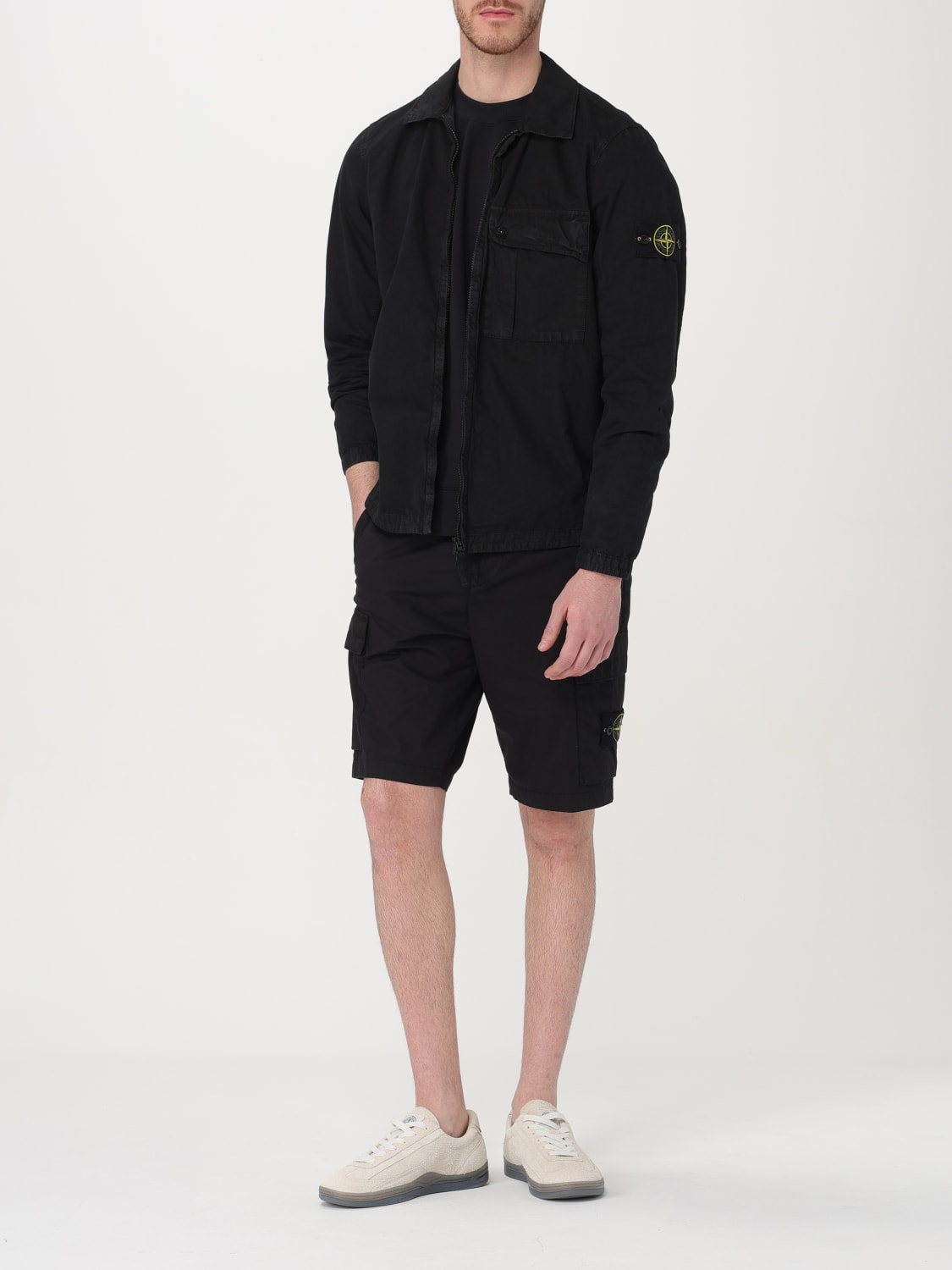 Giglio Camicia 119WN Old Treatment Stone Island In Cotone