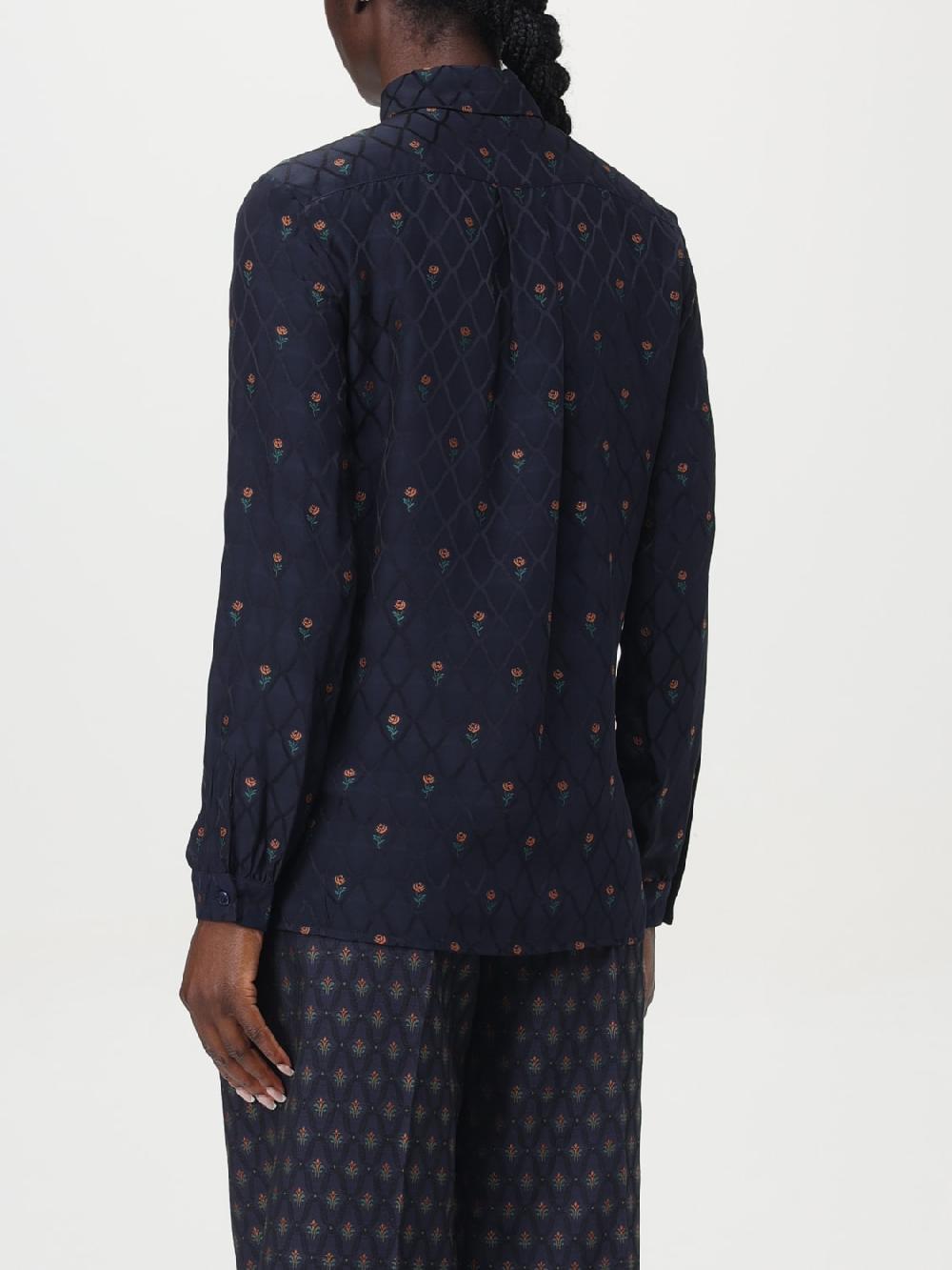 Giglio Camicia A Fantasia Floreale Etro In Viscosa E Seta