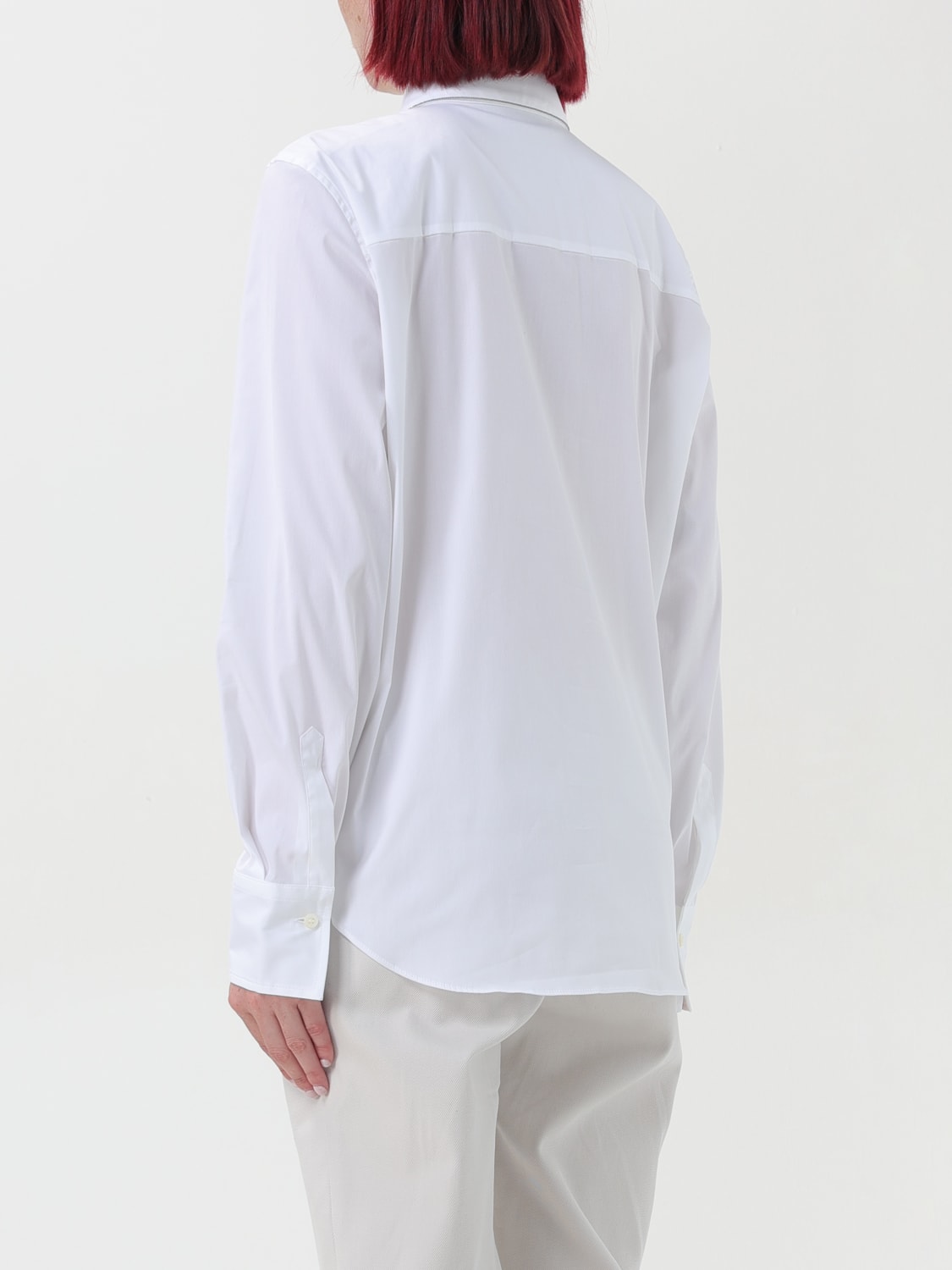 Giglio Camicia Brunello Cucinelli In Popeline Di Cotone