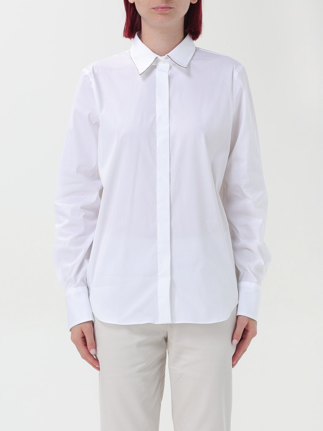 Giglio Camicia Brunello Cucinelli in popeline di cotone