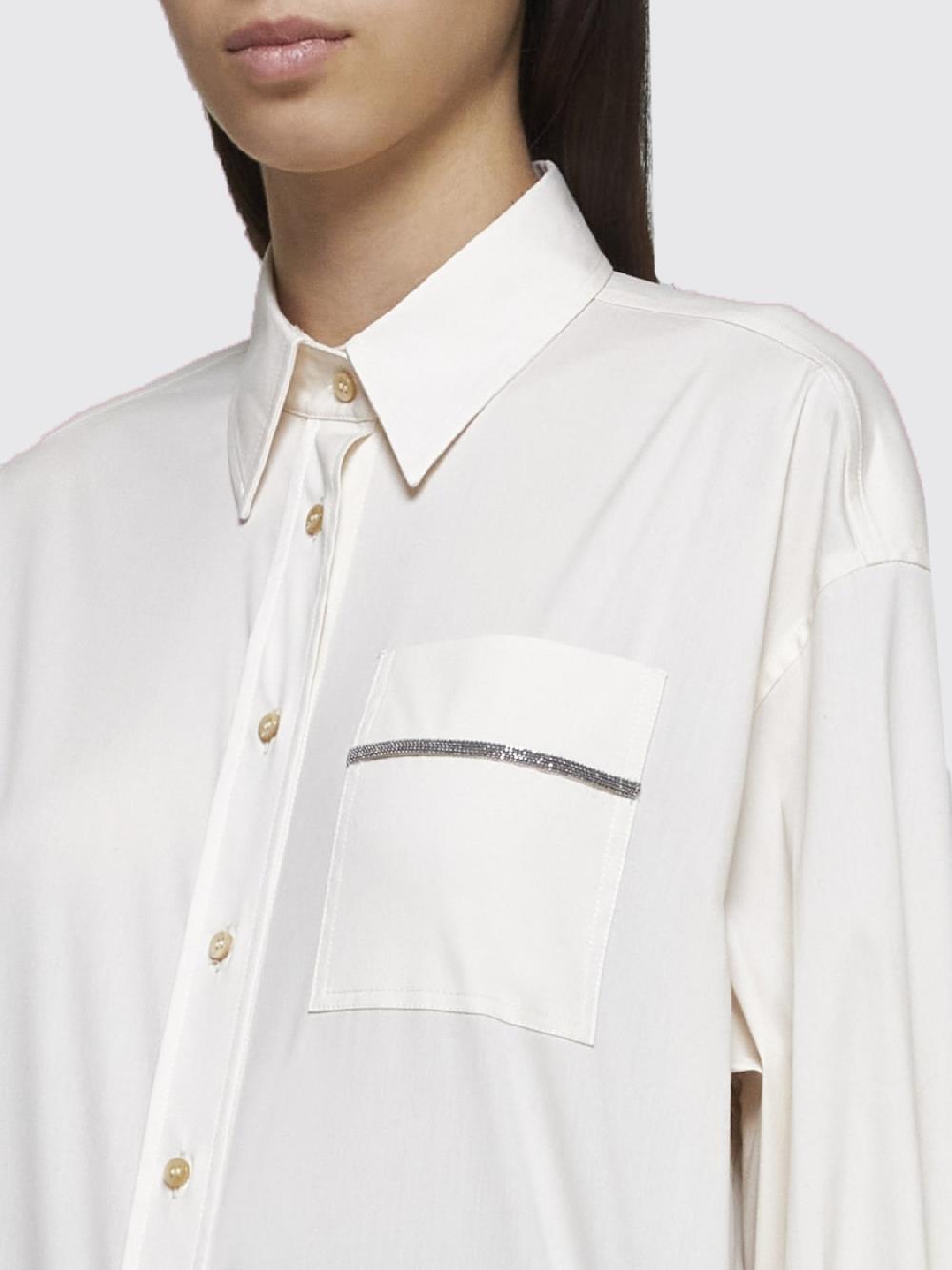 Giglio Camicia Classica Brunello Cucinelli In Cotone