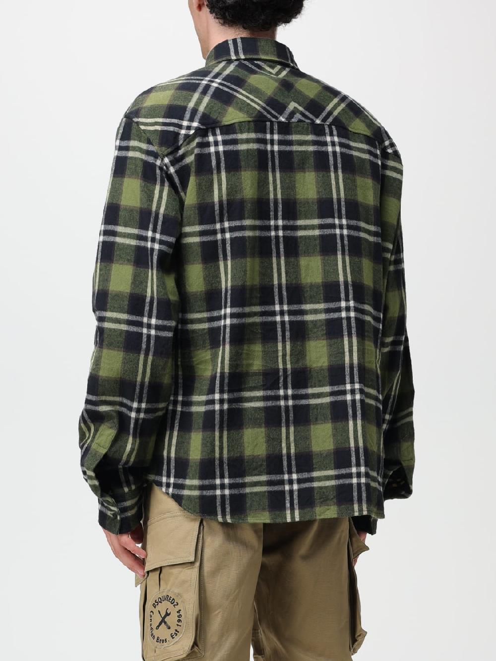 Giglio Camicia Dsquared2 In Cotone Con Stampa Tartan