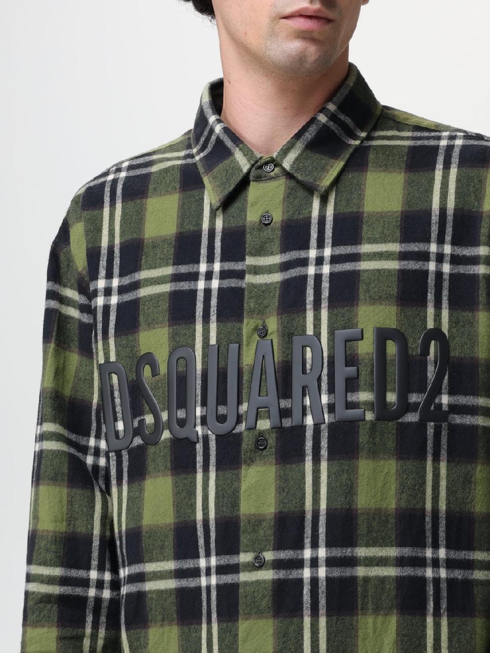 Giglio Camicia Dsquared2 In Cotone Con Stampa Tartan
