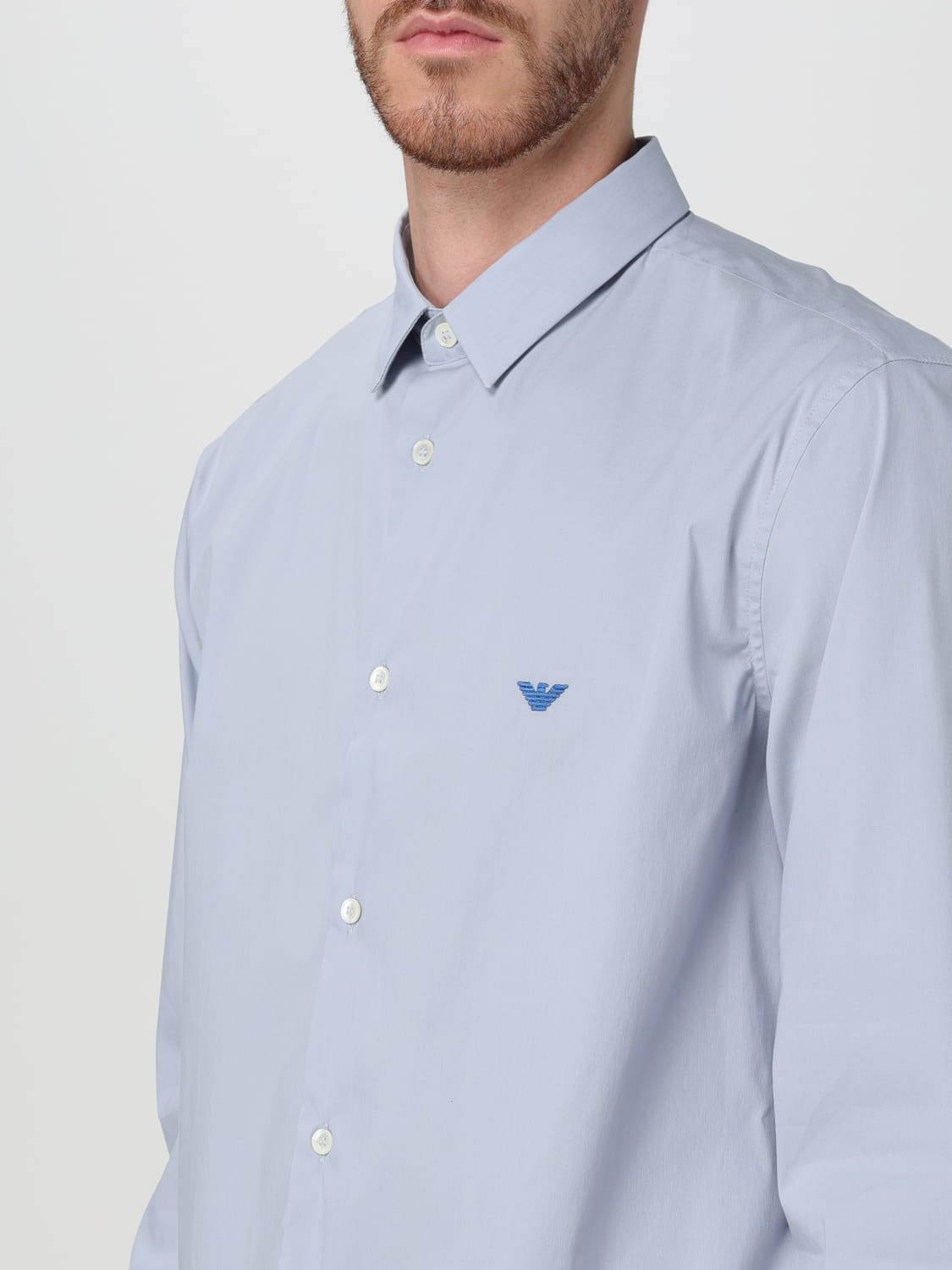 Giglio Camicia In Popeline Di Cotone Emporio Armani