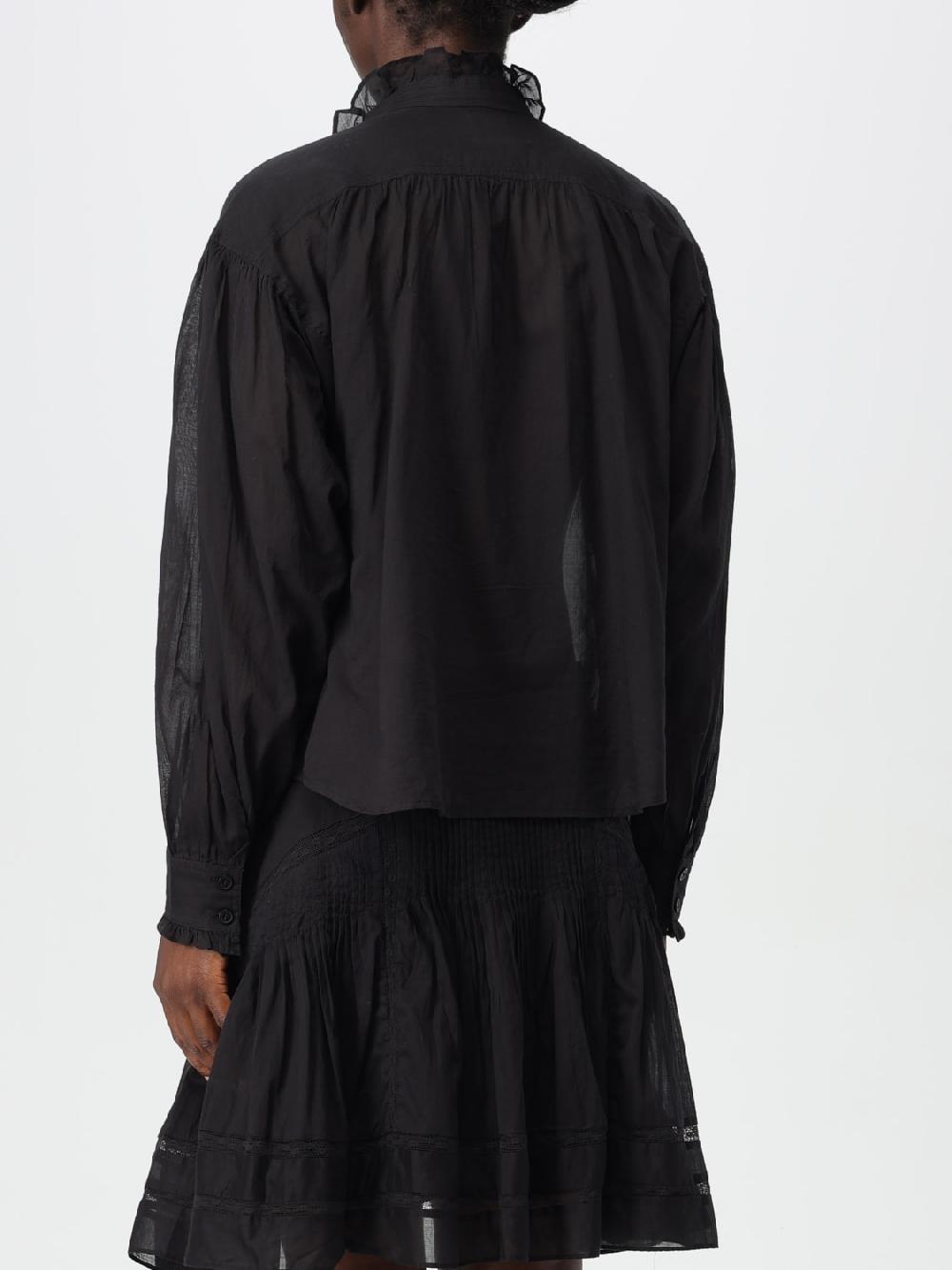 Giglio Camicia Isabel Marant Etoile In Popeline E Tulle