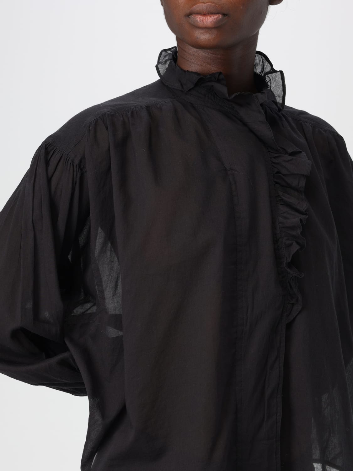 Giglio Camicia Isabel Marant Etoile In Popeline E Tulle